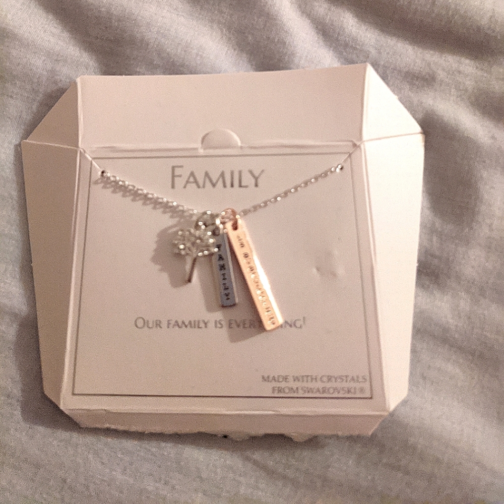 "family is everything" necklace